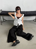 FRILL COLLAR BLOUSE