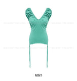 Linz Shirred Strap Short Sleeve