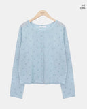 Nichu Flower Pattern Cardigan