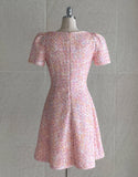 Purin Tweed Mini Flare One Piece