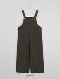 Friend Pocket Cotton Wide Overalls