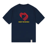 Overlap Heart Line Short Sleeve Tee