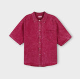 Flow Pigment Washing Short Sleeve Shirt