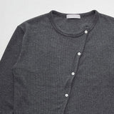 Root Diagonal Button Muscle Fit Cardigan