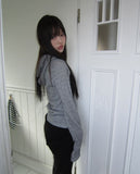 Elz Button Rib Hood Knit