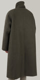 maxi Balmacaan coat