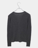 Hapa Button V-Neck Slim Fit Long Sleeve T-Shirt