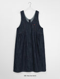 Maneko Button Denim Long One Piece