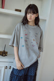 Dino Stitch Embroidered Pigment Short Sleeve Tee