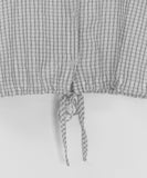 Shihyoko Seersucker Check Hood Short Sleeve Shirt
