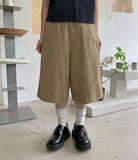 Manaco Number Stitch Bermuda Cotton Pants