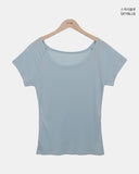 Baybin One-Shoulder Short Sleeve T-shirt