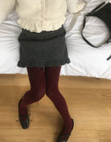 Soki Dot Frill Wool Mini Skirt