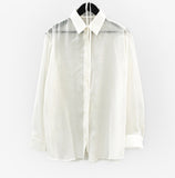 Wilbeu Choker See-Through Shirt