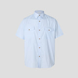 Clean Stripe Two Pocket Short Sleeve Shirt