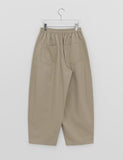 Kehilta Rivet Cotton Banding Balloon Wide Pants