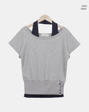 [Sleeveless + Short Sleeve Set] Zelda Halter Sleeveless Set