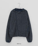 Pub Diagonal Knit Hood Zip-Up