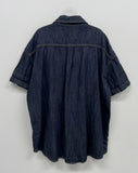 [unisex/summer yarn] Fred denim overfit short sleeve shirt