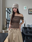 Sheer Bohemian Knit Open Shawl