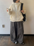 Frant Cargo Banding Wide Pants