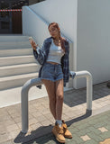 Mori Washed Checkered Shirt