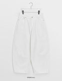 Minges Brushed Cotton Balloon Wide Pants