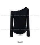 Nick Stud Layered Long Sleeve