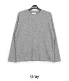 Det Ribbed Knit Long Sleeve Tee