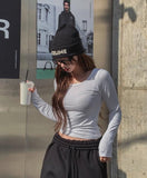 [U-BASIC] Winter Deep Brushed Round Long Sleeve