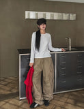 [U-BASIC] Silket Round Cotton Long Sleeve