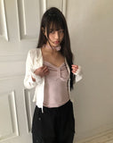 Penzo Ribbed Round Long Sleeve Cardigan