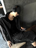1+1 Ultra Light High-Neck Side Track Windbreaker