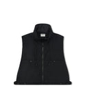 [AG] Nylon Hidden Hood Crop Vest