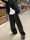 Fancy wide pintuck slacks trouser