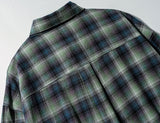 Denier Overfit Ombre Check Shirt