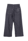 Eiffel studded striped denim pants