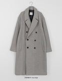 [unisex] Sticky Double Long Wool Coat - Wool 61