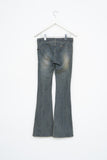 (W) Blue Bootscut Banding Denim