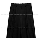 Gakuran pintuck wide pants