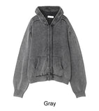 Pesed Pigment Knit Hood Zip-Up