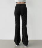 Corduroy Brushed Long Bootcut Banding Pants