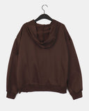 Unon 06 Lettering Oversized Fit Hood Zip-Up