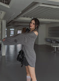 Elbow Damage V-neck Loose Fit Knitwear