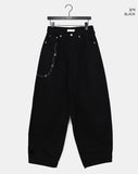 Topping Flower Stud Wide Long Pants