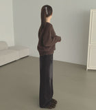 Heat Brushed Classic Banding Span Basic Denim Pants