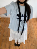 Hariki Stripe Banding Midi Skirt