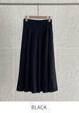 Wiki Pleated Banding Long Skirt