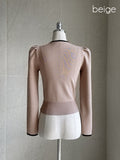 Danish Color Matching Puff Knit