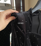 Older Cubic Bolero Velvet Long One Piece